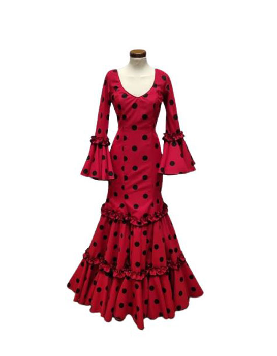 Taille 38. Robe Robe Flamenca. Mod.  Maravilla Rojo